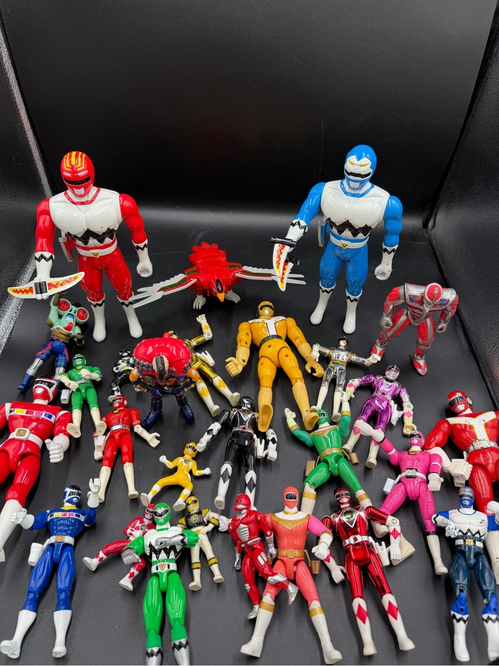 Huge Lot of Vintage 1990s -2000s Bandai Super Sentai and Power Rangers Figurines